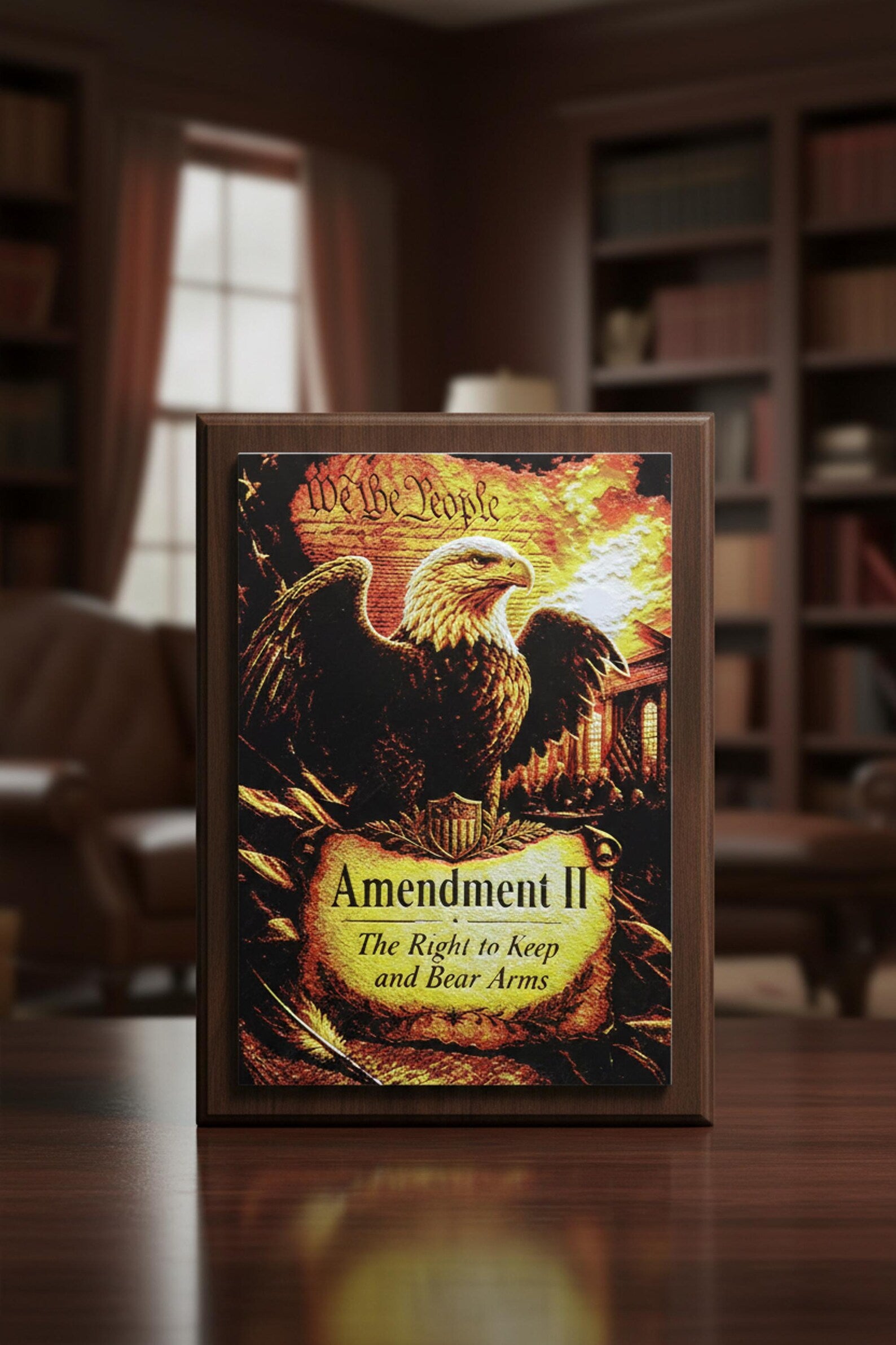 Second Amendment 3D Wall Art — Golden Age Collection