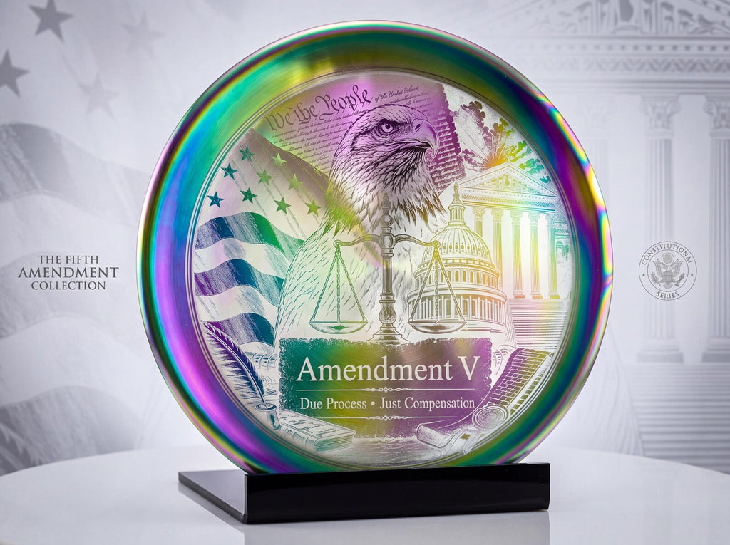 Second Amendment Steel Plate — MOPA Fiber Laser Engraved