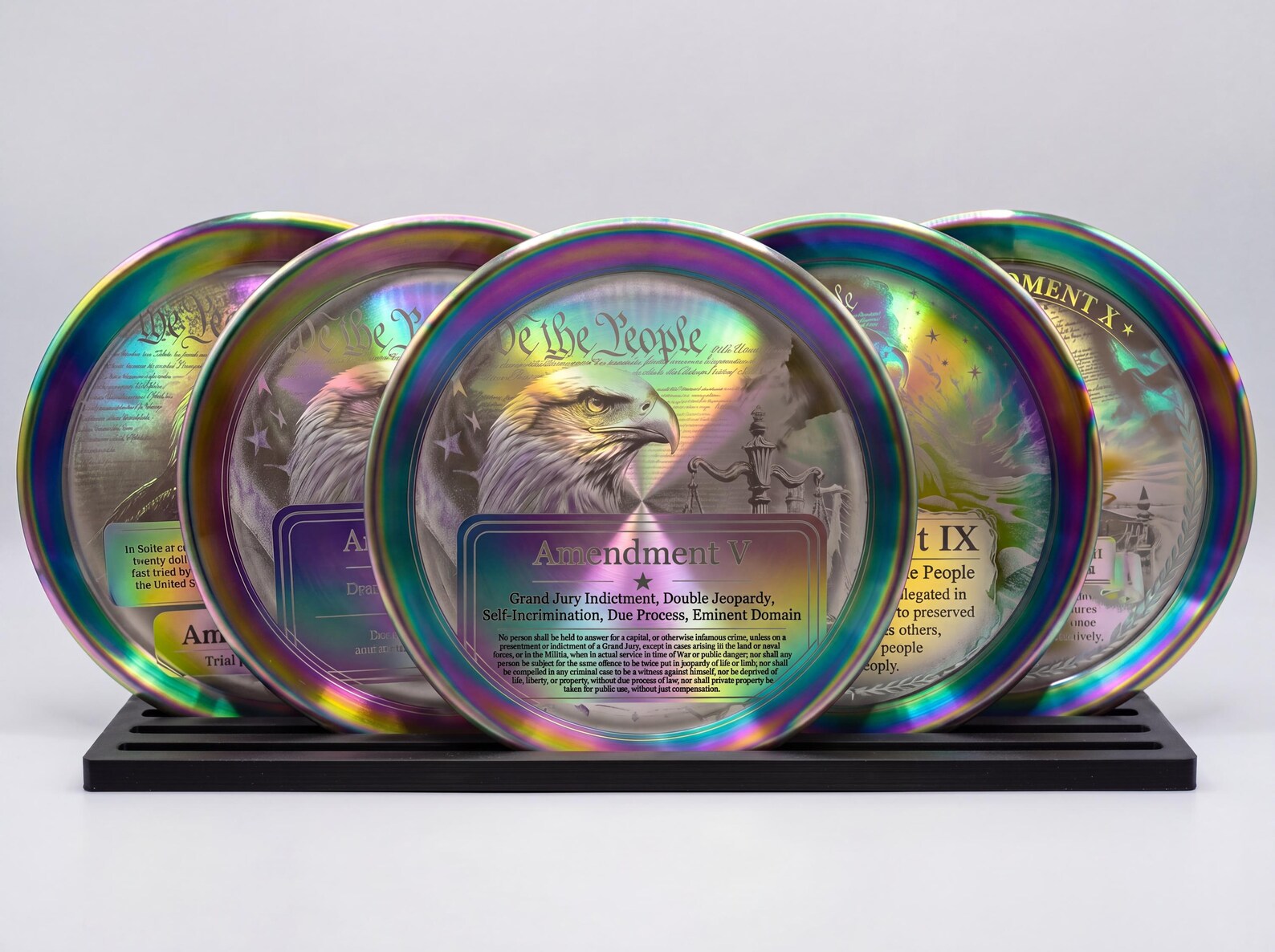 Complete Bill of Rights — 10-Plate Steel Engraved Set