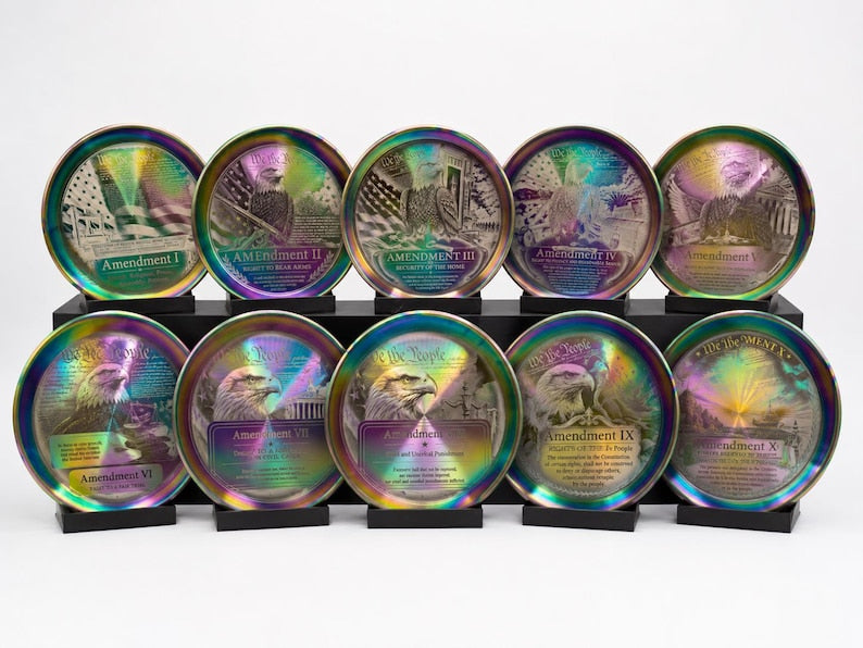 Complete Bill of Rights — 10-Plate Steel Engraved Set